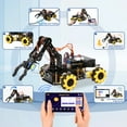 thumbnail image 3 of ACEBOTT Smart Robot Arm Car Kit 4WD Remote Control Car Compatible with Arduino IDE Electronic Programming Project STEM Education Science Coding Kit, 3 of 11