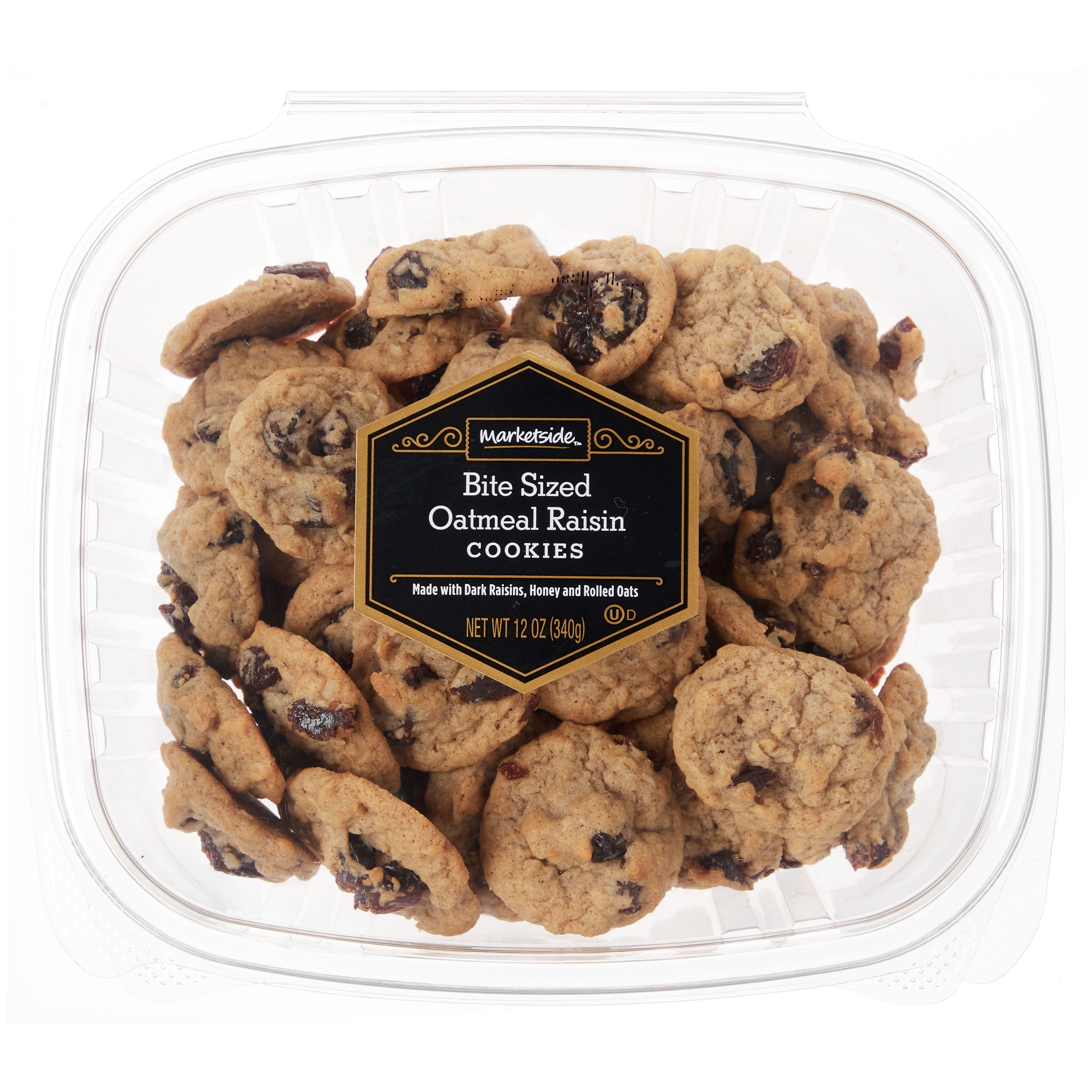 Marketside Bite Sized Oatmeal Raisin Cookies, 12 oz, 48 Count
