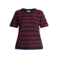 thumbnail image 5 of Time and Tru Women's Sweater Tee with Short Sleeves, Lightweight, Sizes XS-XXXL, 5 of 5