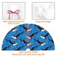 thumbnail image 7 of Cauagu 30" Christmas Tree Skirt Whale And Sea Pattern Christmas Tree Decorations Tree Mat for Xmas Decorations Occasion Holiday Home Decor -30", 7 of 7