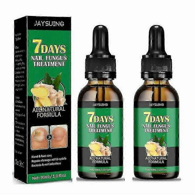 2x 30ml Nails Care Repair Nail Fungal Anti-fungus Onychomycosis-removal Liquid Ginger Foot Antifungal Nail Treatments - Hz