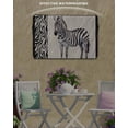 thumbnail image 6 of Outdoor TV Cover 30 to 32 Inch Weatherproof, Vintage Watercolor Waterproof TV Screen Protector for Outside Decor with Zipper and Pocket 30"L x 19"H&nbsp; , Zebra Pattern Texture Black White, 6 of 7