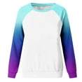 thumbnail image 4 of Vedolay Womens Tops Hoodies for Women Puff Long Sleeve Sweatshirts Crewneck Loose Tunic 2023 Pullover Tops,White M, 4 of 5