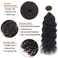 thumbnail image 3 of Hair Bundles WuvusNM Water Wave, 100% brasileño, Remy, 50 cm, 3 paquetes, 3 of 7