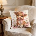 thumbnail image 2 of Lzobxe Throw Pillow Covers with Zipper, Cozy Cute Pattern Cushion Cases, Embroidery Decorative Pillowcase for Living Room Sofa and Bedroom Couch, 2 of 6