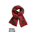 thumbnail image 3 of YIMWNYI Christmas Scarf Women's Printed Scarf, Holiday Gift, Long Unisex Scarf, Winter Warm Faux Wool Neck Scarf, Festive Shawl for Parties & Gatherings, 3 of 6