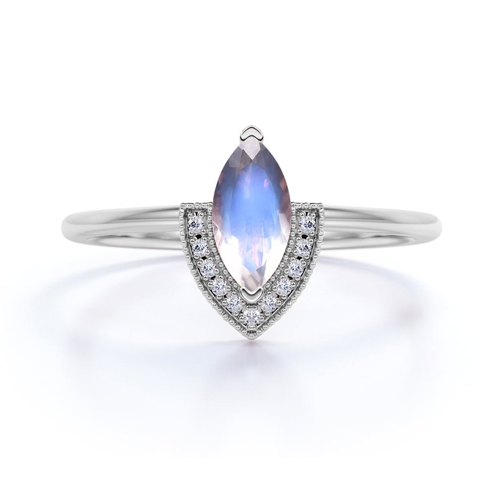 marquise cut promise rings
