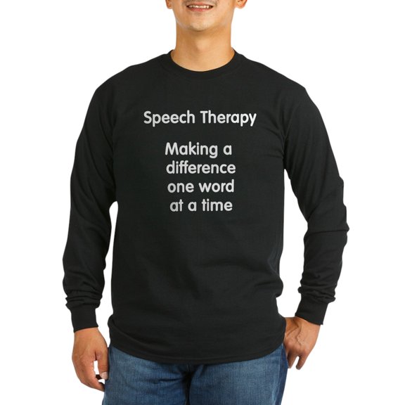 CafePress - Speech Therapy Long Sleeve Dark T Shirt - Long Sleeve Dark T-Shirt