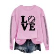 thumbnail image 4 of EQWLJWE Chemises à Manches Longues pour Femmes Décontractées en Solde, Chemises d'Été pour Femmes 2024 Tendance Vacances, Sweat à Capuche Imprimé Col Rond Automne pour Femmes, 4 of 4