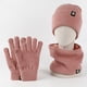 thumbnail image 3 of Conjunto de tres piezas de guantes, gorros y bufandas de punto cálidos de estilo europeo e invernal con terciopelo grueso y gorro. Bufandas, gorros y mitones para mujer., 3 of 3