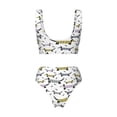thumbnail image 5 of Daiia Dachshund Dog Puppy Women's Bikini Set Two Piece Swimsuit High Waisted Bikini Adjustable Straps Bikini Perfect for Beach, Pool, and Summer Vacation-X-Large, 5 of 9