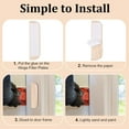 thumbnail image 5 of 15PCS Hinge Repair Plates 3.5inch/8.9cm Hinge Repair Board Cabinet Door Furniture Hole Cover Plate with Double Sided Stickers, 5 of 7