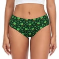 thumbnail image 1 of Fotbe Happy St. Patrick's Day Calzones Estampados para Mujer – Ropa Interior de Algodón, Cómoda, Suave y Elástica-4X-Large, 1 of 6