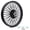 Black, variant on 21 x 2.15 Fat Spoke Front Wheel Rim for Harley Dyna Fat Bob FXDF Low Rider FXDL Low Rider FXDLS Street Bob FXDB Wide Glide FXDWG 2008-2017 2009 2010 2011 2012 2013 Aluminum A356 Powder Coated Black