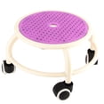 thumbnail image 1 of Tabouret Bas Rond à Roulettes, Tabouret de Pédicure Rotatif à 360 Degrés Repose-Pieds Robuste Tabouret Mini Mobile, Tabouret à Roulettes Universel pour Garage Salon Maison, 1 of 7