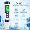 thumbnail image 3 of PH Meter & TDS Meter Digital Water Tester 5 in 1 Salinity Tester PH Temp EC and, 3 of 5