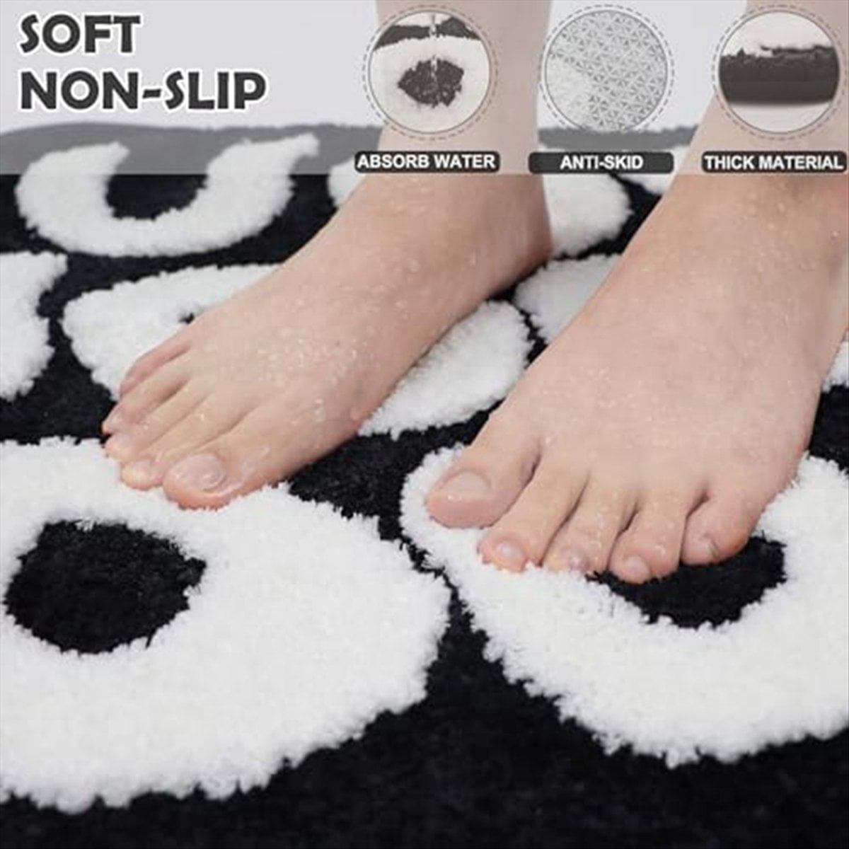 You Look Good Bath Mat Cute Bathroom Rugs Non- Absorbent Shower Rug for Bathroom Decor Kitchen Living Room