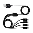 thumbnail image 5 of USB Multi Charging Cable 4 in1 Multiple Phone Charger Cord USB C Multi Cable with Type C Port for Phones Tablets, 5 of 6