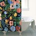 thumbnail image 4 of Waterproof Beautiful Colorful Floral Shower Curtain 72x72 Inch Boho Style Polyester Unique Shower Curtain for Bathroom Hotel Home Decor with 12 Plastic Hooks, 4 of 5
