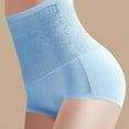 thumbnail image 2 of LoyisViDion Women'S High Waist Panties Nice Buttocks Peach Buttocks Belly-Up Pants Buttocks Panties Light blue 4(L), 2 of 5