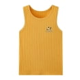thumbnail image 7 of AIEOTT Boys' Ribbed Stripe Tank Top, Crew Neck Sleeveless Base Layer with Logo for Summer Casual & Sports Wear, for 3-13 Years, 7 of 7