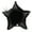 Black, variant on 21 inch Orange Holographic Star Betallic Foil Mylar Balloon - Party Supplies Decorations