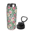 thumbnail image 2 of Fotbe Rose Flowers Pattern 18 Oz Sports Insulated Kettle Vacuum Cup Stainless Steel Travel Mug Cup Thermal Flask,Insulated Kettle for Cycling Gym Basketball Outdoor, 2 of 7
