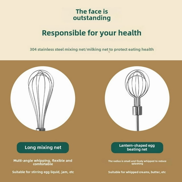 Mini Electric Automatic Egg Beater with Dual Mixing Heads – Compact, Portable Kitchen Tool for Whisking Eggs, Cream & Egg Whites – Durable, Easy to Clean Baking Accessory, Ideal Gift for Home Bakers