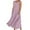 Pink, variant on Summer Fashion Maxi Beach Dresses for Womens 2025 Sleeveless And Linen Round Neck Printed Long Dress