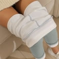 thumbnail image 6 of YDFCWXW Women's Soft Cloud Fleece Leggings Slim Casual Warm Winter Solid Pants (Light Gray, L), 6 of 9