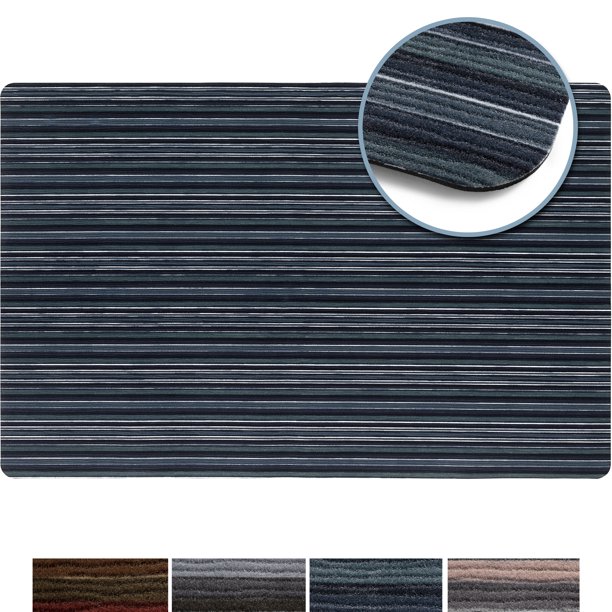 SoHome Smooth Step Ultra Thin Kitchen Mat, Waterproof/Stain Resistant/Non Slip Rubber Backing