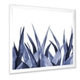 thumbnail image 2 of Designart 'Close Up Navy Blue Agave Leaves' Traditional Framed Art Print, 2 of 4