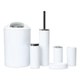 thumbnail image 1 of Ounissouiy 6x Set de accesorios de baño Vaso Soporte para cepillos de Dispensador de loción Blanco Juegos de accesorios de baño, 1 of 1