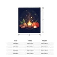 thumbnail image 5 of Cozy Autumn Flannel Blanket - Soft Warm Durable Design with Campfire & Fall Elements for Sofa Travel Bed Chair, 5 of 7