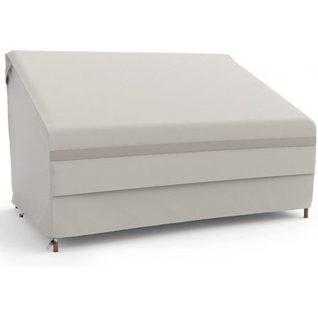 3-Seater Waterproof Outdoor Sofa Cover, 600D Heavy Duty Patio Couch Cover, 78 Inch Loveseat Cover with Large Air Vent, 78W x 34D x 34H Inches, Beige, Amenre Series