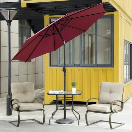 Cloud Mountain 4 Piece Patio Bistro Set Outdoor Patio Umbrella