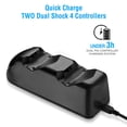 thumbnail image 4 of SLTG2020 PS4 Dual LED Dock with USB Cable for PS4/PS4 Slim/PS4 Pro Black 1 Total, 4 of 12