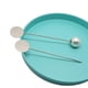 thumbnail image 3 of 100 piezas de alfileres de chal de suéter perla de imitación decoración de ropa alfiler de seguridad broche trasero alfileres de broche para mujeres n White_1.4cm Perla, 3 of 4