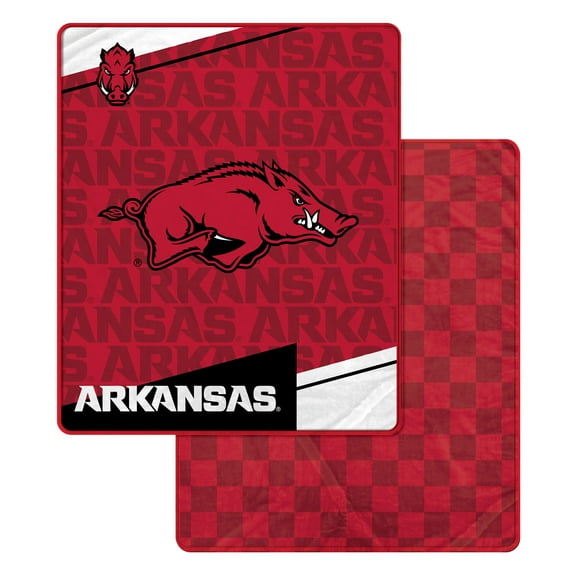 Pegasus Arkansas Razorbacks 60" x 70" Diagonal Ghost Checkered Double-Sided Blanket