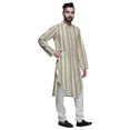 thumbnail image 2 of Atasi Printed Long Sleeve Kurta with Pajama Set for Men Summer Clothing, 2 of 4