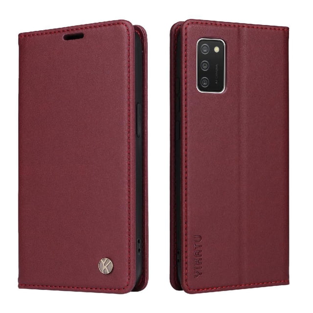 Funda para Samsung Galaxy A02S Estuche de Cuero PU Tipo Cartera con Ranuras para Tarjetas y Cierre Magnético