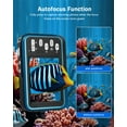 thumbnail image 5 of Waterproof Camera 4K Dual Screen Underwater Camera for Snorkeling with 64G SD Card,Action Camera with 16X Digital Zoom 48 MP Autofocus ,2 Battery(Blue), 5 of 7