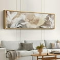 thumbnail image 5 of IDEA4WALL Extra Large Framed Canvas Print Wall Art Whispers of Nature An Abstract Watercolor Artwork Wilderness Antique Retro Fine Art Decorative Relax/Calm for Home Decoration - 60"x20", 5 of 5