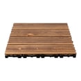 thumbnail image 4 of ZOENHOU 7pcs 12 x 12 Inch Wood Interlocking Decking Tiles, Wood Flooring Tiles, Composite Patio Floor Tiles for Flooring Decking Tiles, 4 of 6