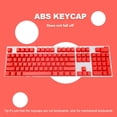 thumbnail image 1 of Juego de teclas retroiluminadas para teclado mecánico universal de 104 piezas (rojo), 1 of 9