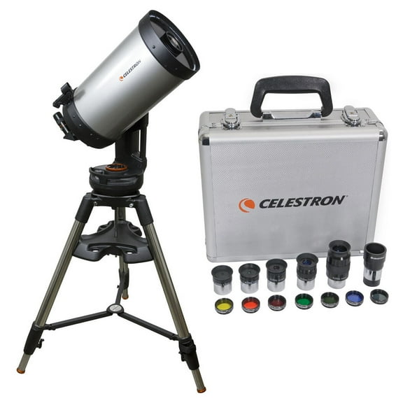 Celestron NexStar Evolution 9.25" Schmidt-Cassegrain Telescope, Bundle with Heavy Duty 2-Section Aluminum Tripod and 1.25" Eyepiece and Filter Kit