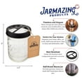 thumbnail image 2 of Jarmazing Products Mason Jar Toothbrush Holder  Black  with 16 Ounce Ball Mason Jar, 2 of 6