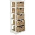 thumbnail image 3 of Safavieh Vedette Country Nautical 5 Wicker Basket Storage Tower, 3 of 5