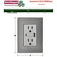thumbnail image 4 of Enchufe Doble Inoxium1X1U1BSilver 3Pzas USB A/USB C/Contacto Duplex 110/125-250VCA 15A 50/60Hz 5VDC 3A Plateado Acero I, 4 of 4