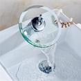 thumbnail image 5 of Cateissary Grifo monomando con borde de cristal, grifo de tubo de entrada de un solo orificio, suministro de baño transparente montado en cubierta, Accesorios de baño Cateissary HA022072-00, 5 of 5